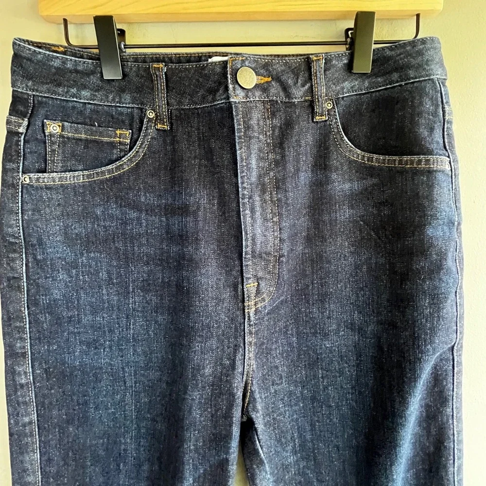 Sene Custom Women's Dark Wash Denim High Rise Slim Fit Jeans Casual Style 30